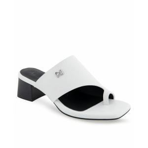 エアロソールズ サンダル シューズ レディース Women's Etta Dress Sandal Low Heels White Leather｜asty-shop2