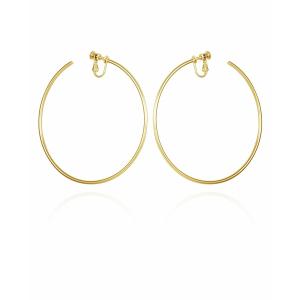 ヴィンスカムート ピアス＆イヤリング アクセサリー レディース Gold-Tone XL Clip-On Open Hoop Earrings Gold-Tone｜asty-shop2