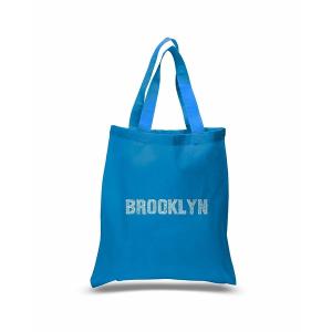 エルエーポップアート トートバッグ バッグ レディース Brooklyn Neighborhoods - Small Word Art Tote Bag Sapphire｜asty-shop2