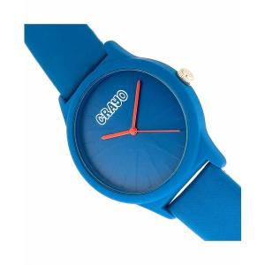 クラヨ 腕時計 アクセサリー レディース Unisex Splat Blue Leatherette Strap Watch 38mm Blue｜asty-shop2