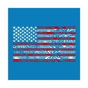 エルエーポップアート トートバッグ バッグ レディース Fireworks American Flag - Small Word Art Tote Bag Sapphire｜asty-shop2