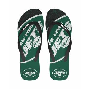 フォコ サンダル シューズ レディース Men's and Women's New York Jets Big Logo Flip-Flops Green｜asty-shop2