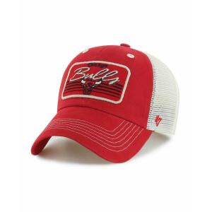 ４７ブランド 帽子 アクセサリー メンズ Men's Red Chicago Bulls Five Point Patch Clean Up Adjustable Hat Red｜asty-shop2