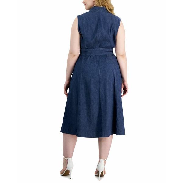 アンクライン ワンピース トップス レディース Plus Size Denim Shirtdress...