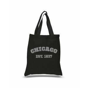 エルエーポップアート トートバッグ バッグ レディース Chicago 1837 - Small Word Art Tote Bag Black｜asty-shop2