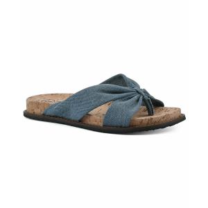 ホワイトマウンテン サンダル シューズ レディース Malanga Thong Sandals Denim Blue Fabric｜asty-shop2