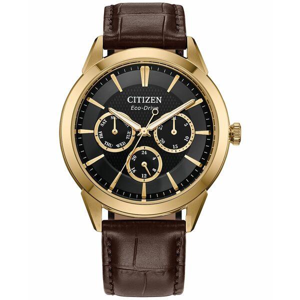 シチズン 腕時計 アクセサリー レディース Eco-Drive Men&apos;s Rolan Brown ...