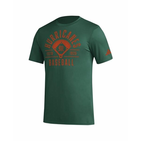 アディダス Tシャツ レディース Men&apos;s Green Distressed Miami Hurr...