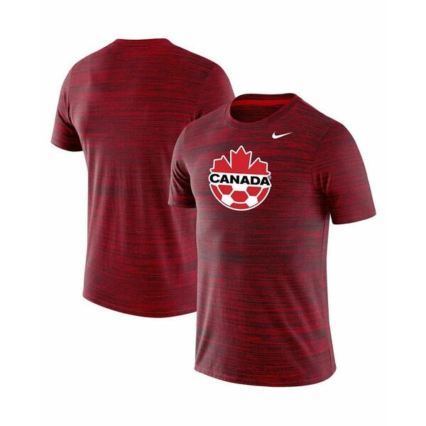 ナイキ Tシャツ トップス レディース Men&apos;s Red Canada Soccer Primar...