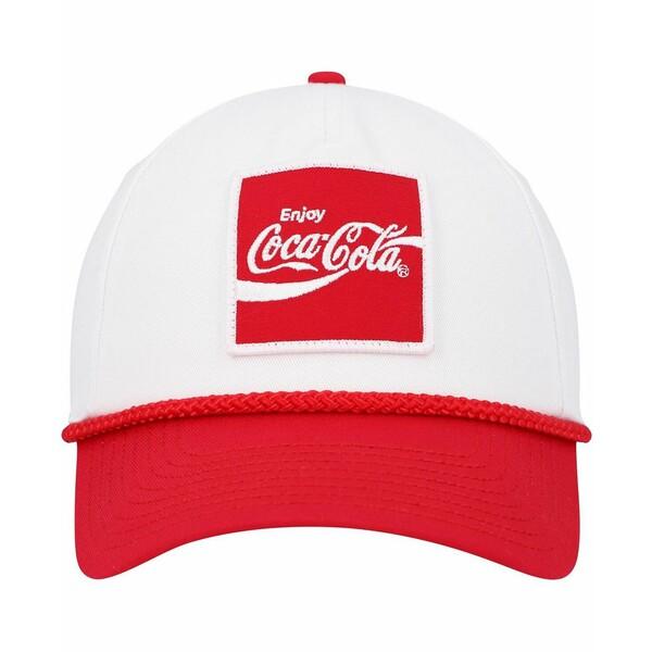 アメリカンニードル 帽子 アクセサリー レディース Men&apos;s White, Red Coca-Co...