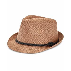 リーバイス 帽子 アクセサリー メンズ Men's Paper Straw Vintage-Inspired Fedora Hat Brown｜asty-shop2