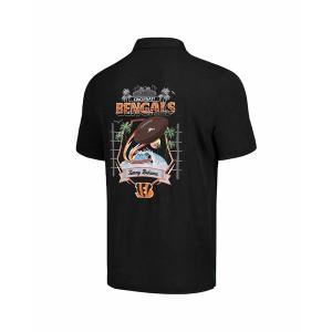 トッミーバハマ シャツ トップス レディース Men's Black Cincinnati Bengals Tidal Kickoff Camp Button-Up Shirt Black｜asty-shop2