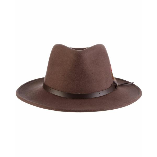 スカラ 帽子 アクセサリー メンズ Men's Crushable Felt Outback Hat...