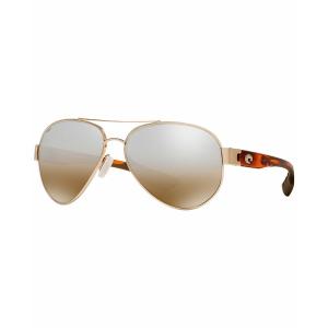 コスタデルマール サングラス＆アイウェア アクセサリー レディース Unisex Polarized Sunglasses, SOUTH POINT GOLD LIGHT/ SILVER MIRROR POLAR｜asty-shop2