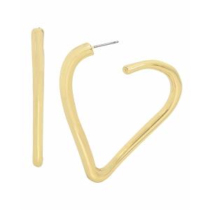 ロバート・リー・モーリス・ソーホー ピアス・イヤリング アクセサリー メンズ Gold-Tone Heart Hoop Earrings Gold｜asty-shop2