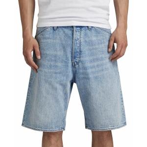 ジースター カジュアルパンツ ボトムス メンズ Men's Relaxed-Fit Denim Shorts Worn In Sentry Blue｜asty-shop2