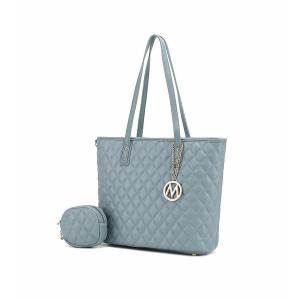 MKFコレクション トートバッグ バッグ レディース Tansy Quilted Women's Tote Bag with Pouch by Mia K Blue｜asty-shop2