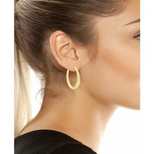 ロバート・リー・モーリス・ソーホー ピアス＆イヤリング アクセサリー レディース Gold Textured Hoop Earrings Gold｜asty-shop2
