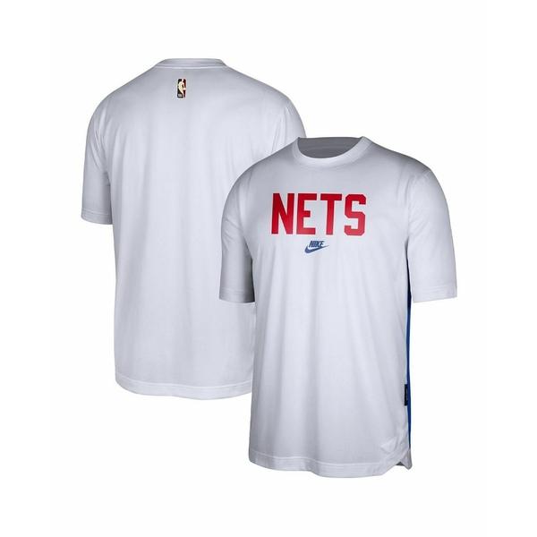 ナイキ Tシャツ トップス レディース Men&apos;s White Brooklyn Nets Hard...