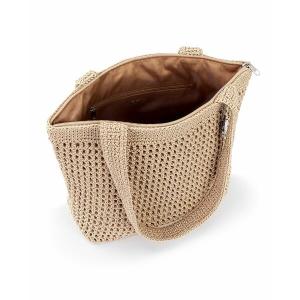 ザサック トートバッグ バッグ レディース Women's Casual Classics Crochet Tote Bamboo with Gold｜asty-shop2