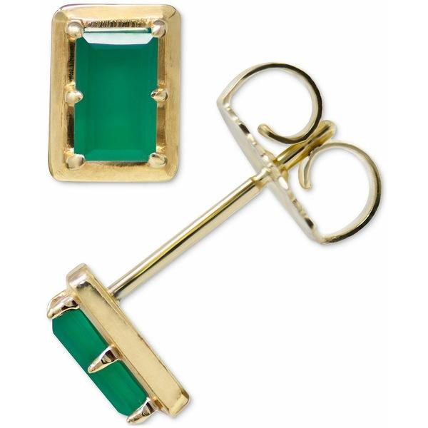 アンジー ピアス・イヤリング アクセサリー メンズ Green Onyx Stud Earrings...