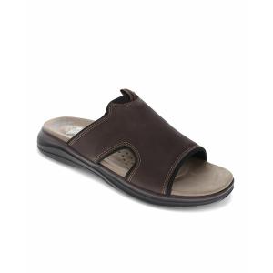 ドッカーズ サンダル シューズ メンズ Men's Barlin Sandals Dark Brown, Black｜asty-shop2