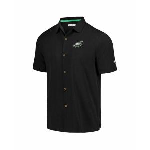 トッミーバハマ シャツ トップス レディース Men's Black Philadelphia Eagles Tidal Kickoff Camp Button-Up Shirt Black｜asty-shop2