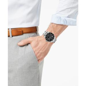 ビクトリノックス 腕時計 アクセサリー レディース Men's FieldForce Classic GMT Stainless Steel Bracelet Watch 42mm Black｜asty-shop2