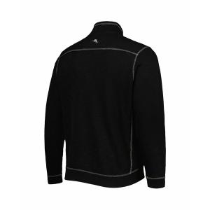 トッミーバハマ パーカー・スウェットシャツ アウター レディース Men's Black San Francisco Giants Tobago Bay Tri-Blend Quarter-Zip Sweatshirt Black｜asty-shop2