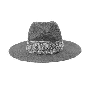 ヴィンスカムート 帽子 アクセサリー レディース Colorblock Packable Panama Black｜asty-shop2