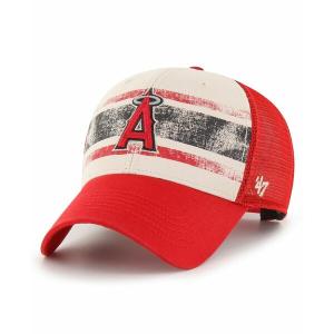 ４７ブランド 帽子 アクセサリー レディース Men's Cream, Red Los Angeles Angels Breakout MVP Trucker Adjustable Hat Cream, Red｜asty-shop2