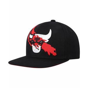 ミッチェル&ネス 帽子 アクセサリー レディース Men's Black Chicago Bulls Paint By Numbers Snapback Hat Black｜asty-shop2