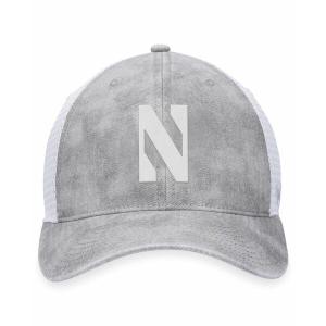 トップ・オブ・ザ・ワールド 帽子 アクセサリー レディース Men's Gray, White Northwestern Wildcats Slate Trucker Adjustable Hat Gray, White｜asty-shop2