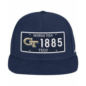 アディダス 帽子 アクセサリー レディース Men's Navy Georgia Tech Yellow Jackets Established Snapback Hat Navy｜asty-shop2