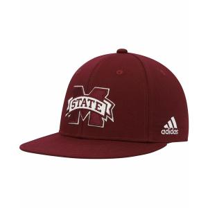 アディダス 帽子 アクセサリー レディース Men's Maroon Mississippi State Bulldogs Sideline Snapback Hat Maroon｜asty-shop2