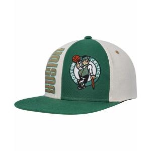 ミッチェル&ネス 帽子 アクセサリー レディース Men's Cream Boston Celtics Hardwood Classics Pop Snapback Hat Cream｜asty-shop2