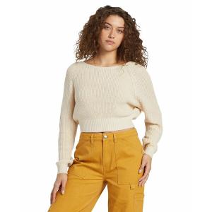 ビラボン ニット&セーター アウター メンズ Juniors' Sun Soaked Cropped Sweater Whitecap｜asty-shop2