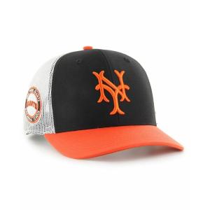 ４７ブランド 帽子 アクセサリー レディース Men's Black, Orange NY Giants Sidenote Trucker Snapback Hat Black, Orange｜asty-shop2