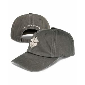 ラッキーブランド 帽子 アクセサリー レディース Women's Clover Baseball Hat Charcoal｜asty-shop2