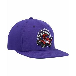 ミッチェル&ネス 帽子 アクセサリー レディース Men's Purple Toronto Raptors Hardwood Classics Team Ground 2.0 Snapback Hat Purple｜asty-shop2