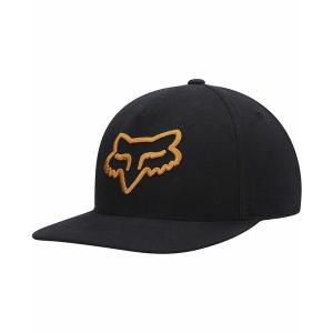 フォックス 帽子 アクセサリー レディース Men's Black Logo Instill 2.0 Snapback Hat Black｜asty-shop2