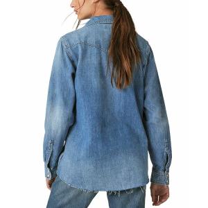 ラッキーブランド カットソー トップス レディース Women's Authentic Heritage Cotton Denim Shirt American Dream｜asty-shop2