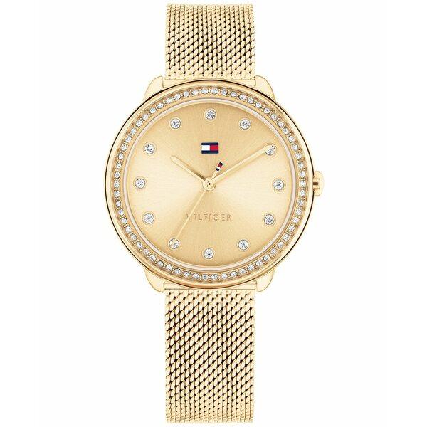 トミー ヒルフィガー 腕時計 アクセサリー レディース Women&apos;s Quartz Gold-To...