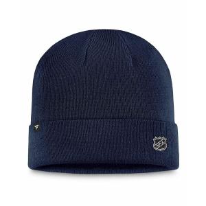 ファナティクス 帽子 アクセサリー レディース Men's Navy Washington Capitals Authentic Pro Cuffed Knit Hat Navy｜asty-shop2
