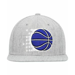 ミッチェル&ネス 帽子 アクセサリー レディース Men's Heather Gray Orlando Magic Hardwood Classics 2.0 Snapback Hat Heather Gray｜asty-shop2