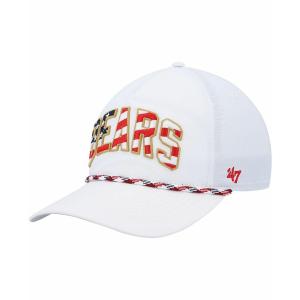 ４７ブランド 帽子 アクセサリー レディース Men's '47 White Chicago Bears Hitch Stars and Stripes Trucker Adjustable Hat White｜asty-shop2