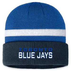 ファナティクス 帽子 メンズ Toronto Blue Jays Fanatics Waffle Cuffed Knit Hat Royal｜asty-shop2