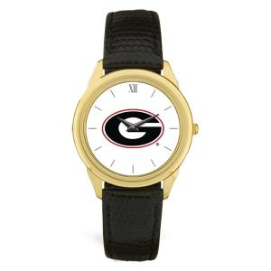 ジャーディン 腕時計 メンズ Georgia Bulldogs Team Logo Leather Wristwatch Gold｜asty-shop2