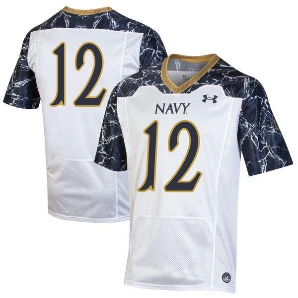 アンダーアーマー ユニフォーム トップス レディース #12 Navy Midshipmen Und...