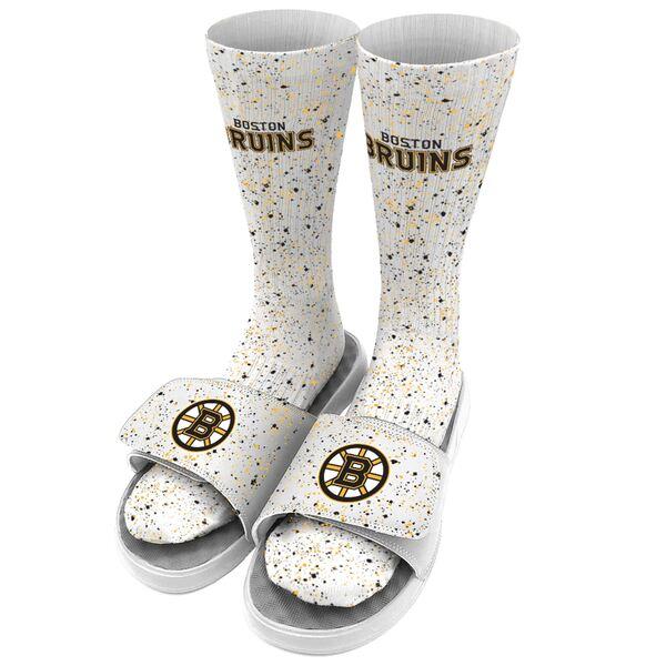 アイスライド サンダル シューズ メンズ Boston Bruins ISlide Speckle ...